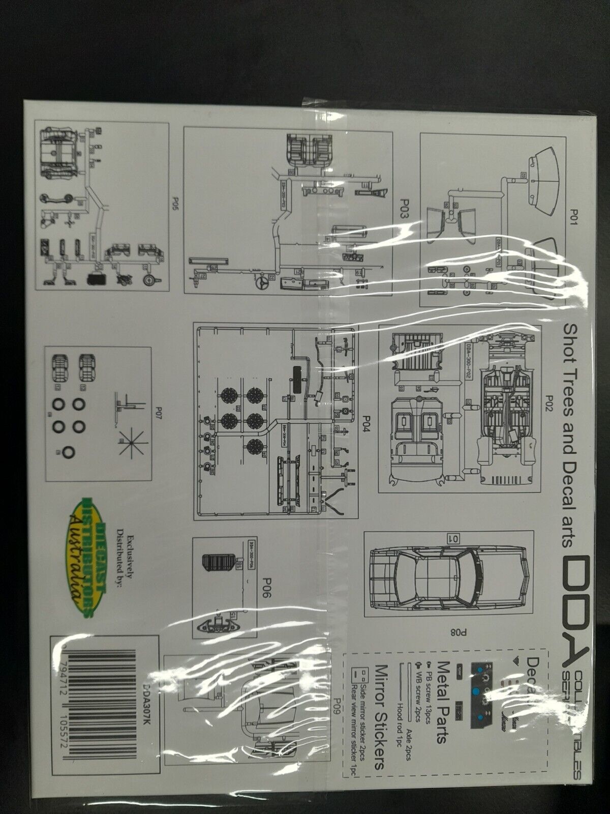 1:24 DDA Holden HQ Monaro GTS 4 Door Sedan Plastic Model Kit