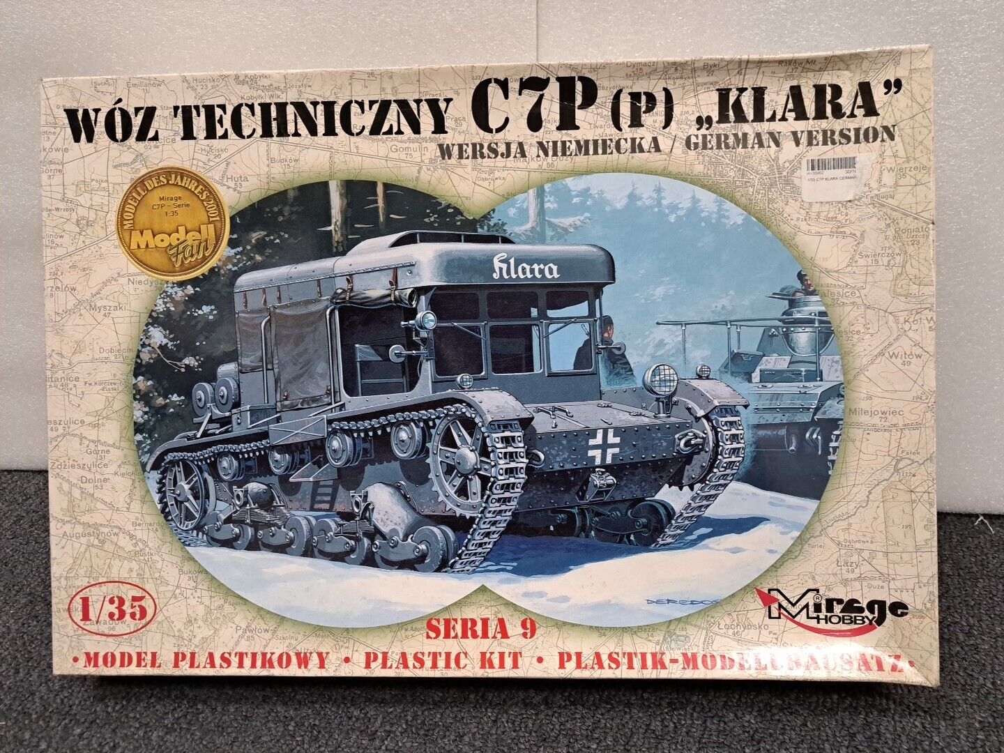 MIRAGE WOZ TECHNICZNY C7P(P) KLARA RECOVERY VEHICLE MODEL KIT 1/35 35902