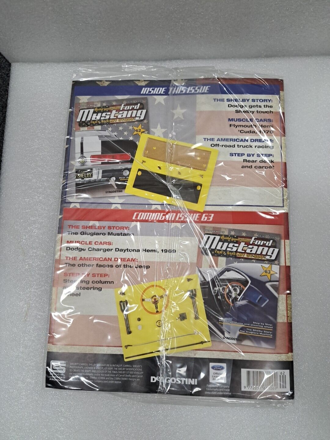 1/8 DeAgostini "Build Your Own" 1967 FORD MUSTANG SHELBY GT500 Issue 62