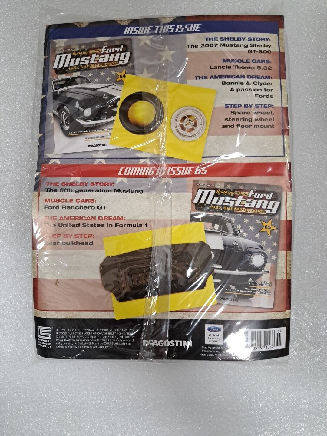 1/8 DeAgostini "Build Your Own" 1967 FORD MUSTANG SHELBY GT500 Issue 64