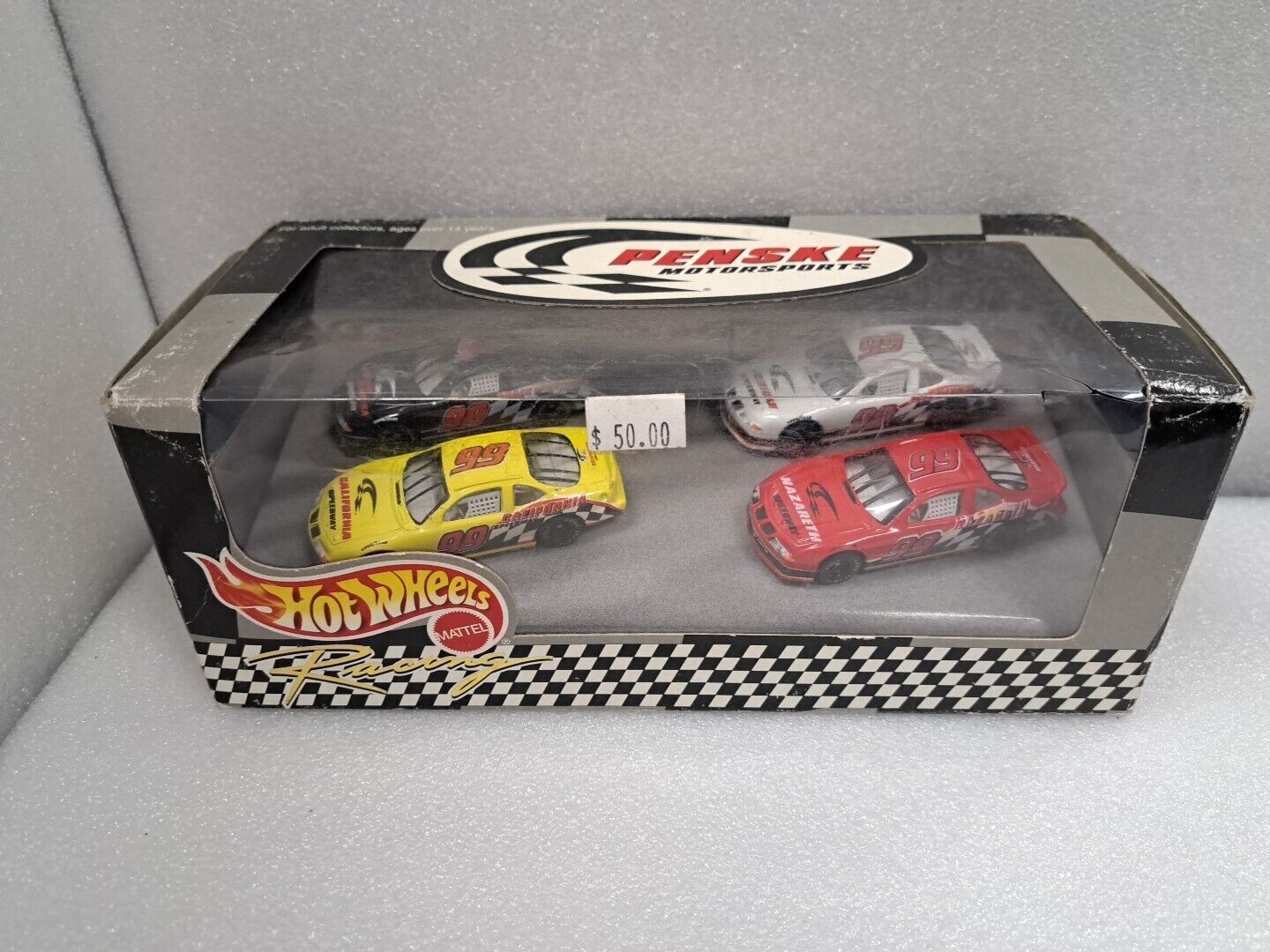 1/64 HOT WHEELS Racing Penske Motorsports Box Set of 4 #99 cars 23416 Mattel