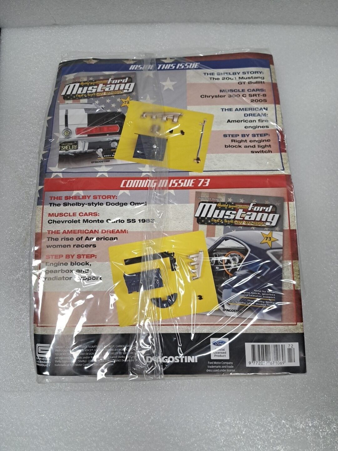 1/8 DeAgostini "Build Your Own" 1967 FORD MUSTANG SHELBY GT500 Issue 72