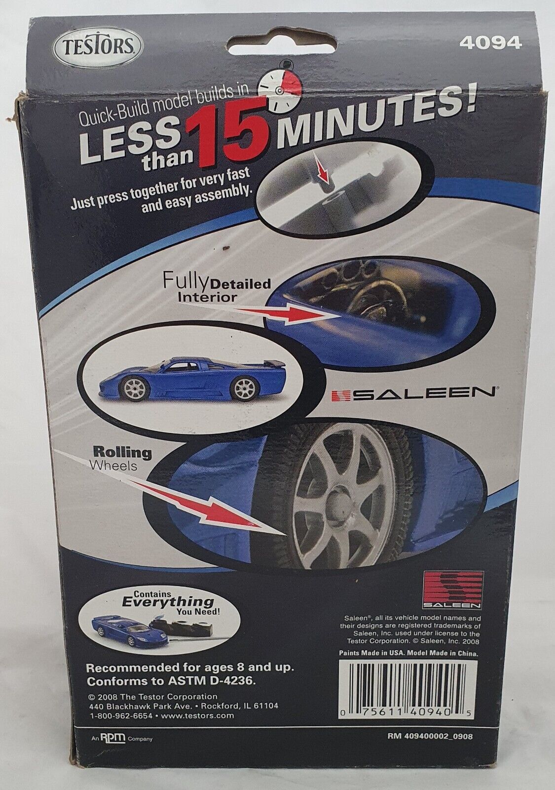 Testors Quick Build Saleen S7