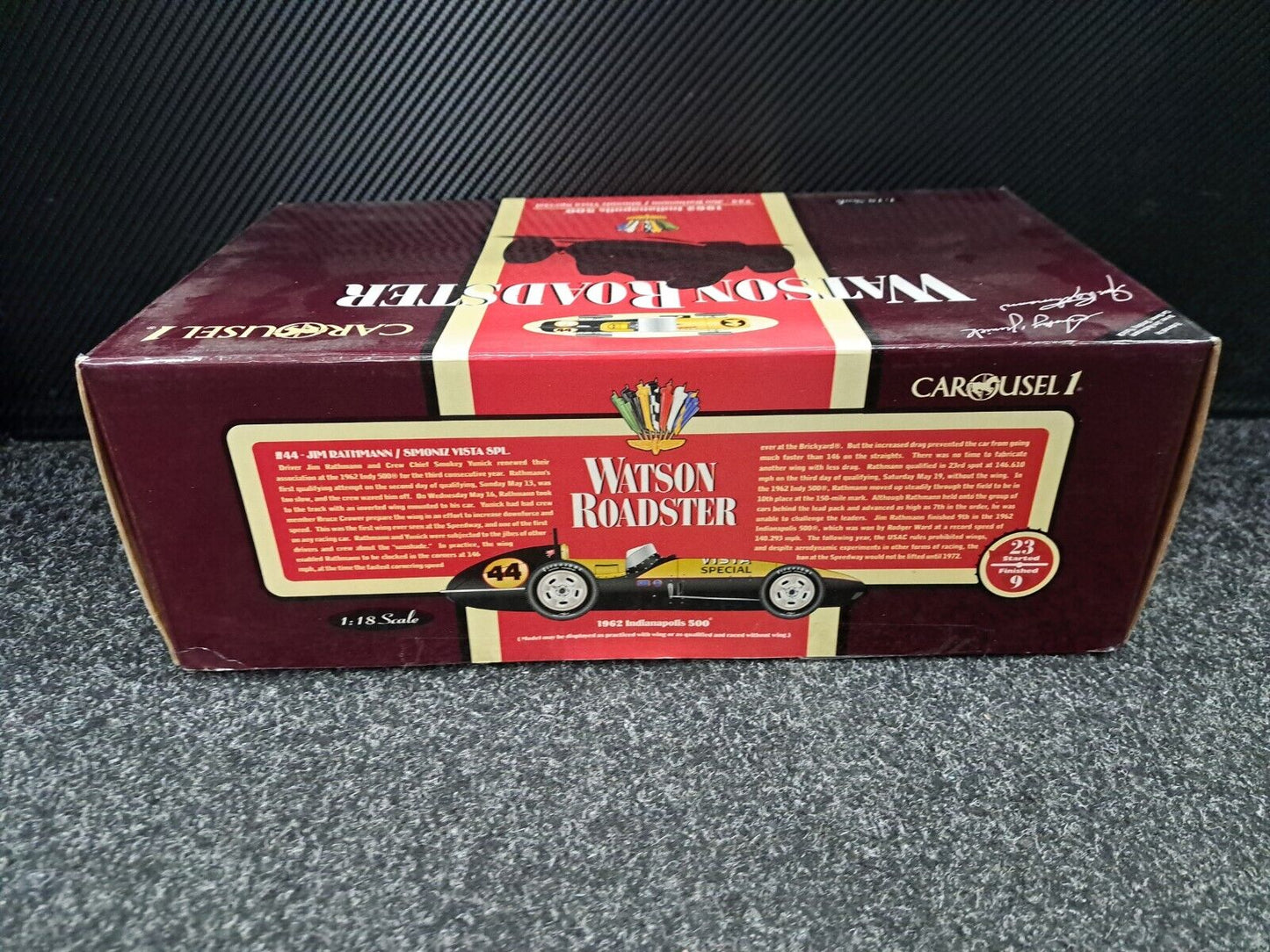 1/18 Carousel1 Watson 1962 Indianapolis 500 #44 Jim Rathman /Simoniz