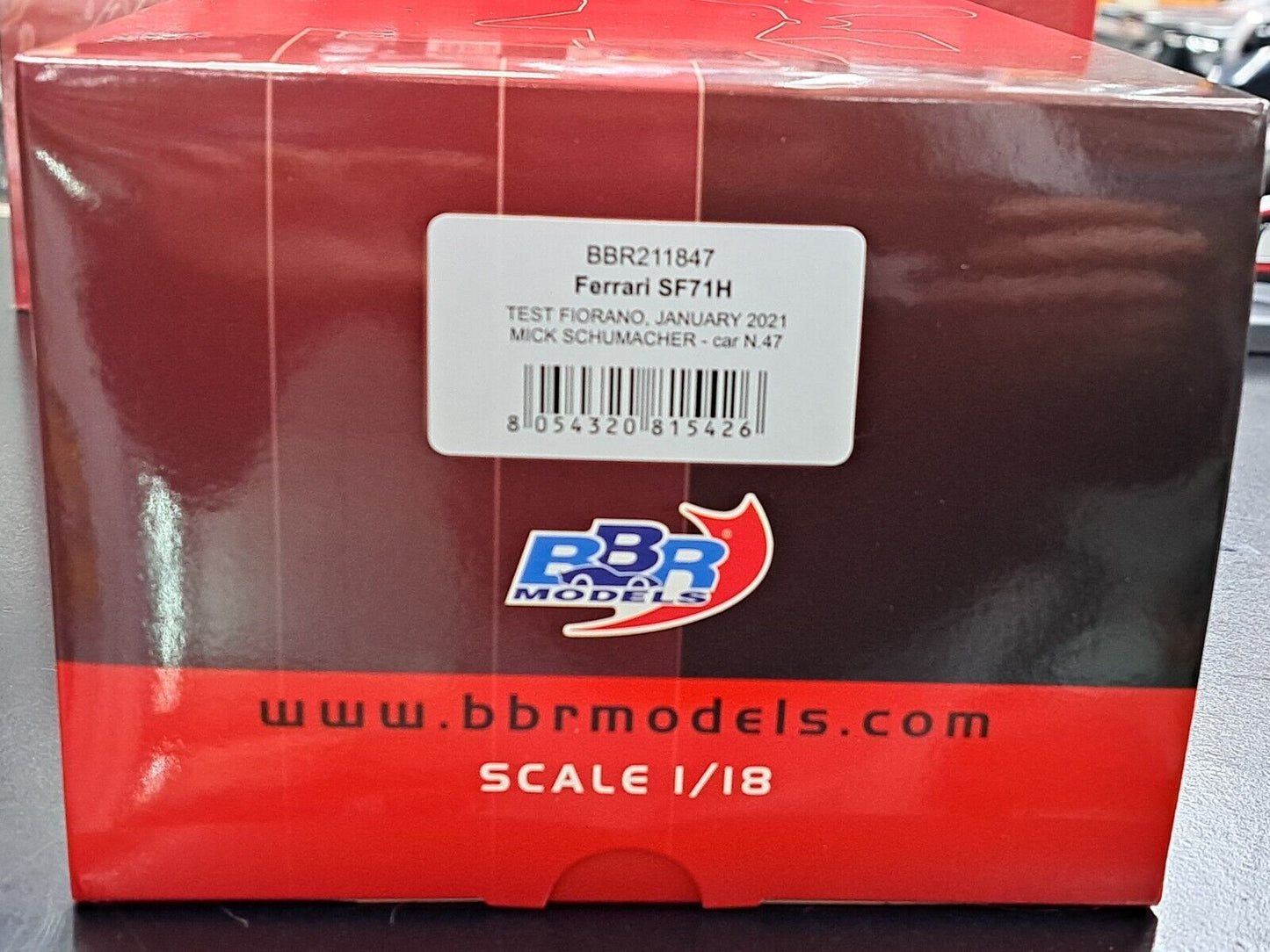 1/18 Ferrari Mick Schumacher Testing Fiorana SF71H F1 BBR211847