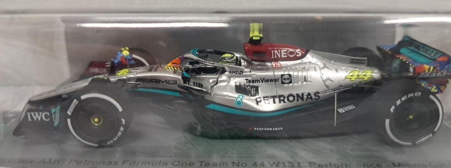 1/43 Spark Mercedes AMG Petronas W13 E Lewis Hamilton #44 Miami Gp 2022 S8536