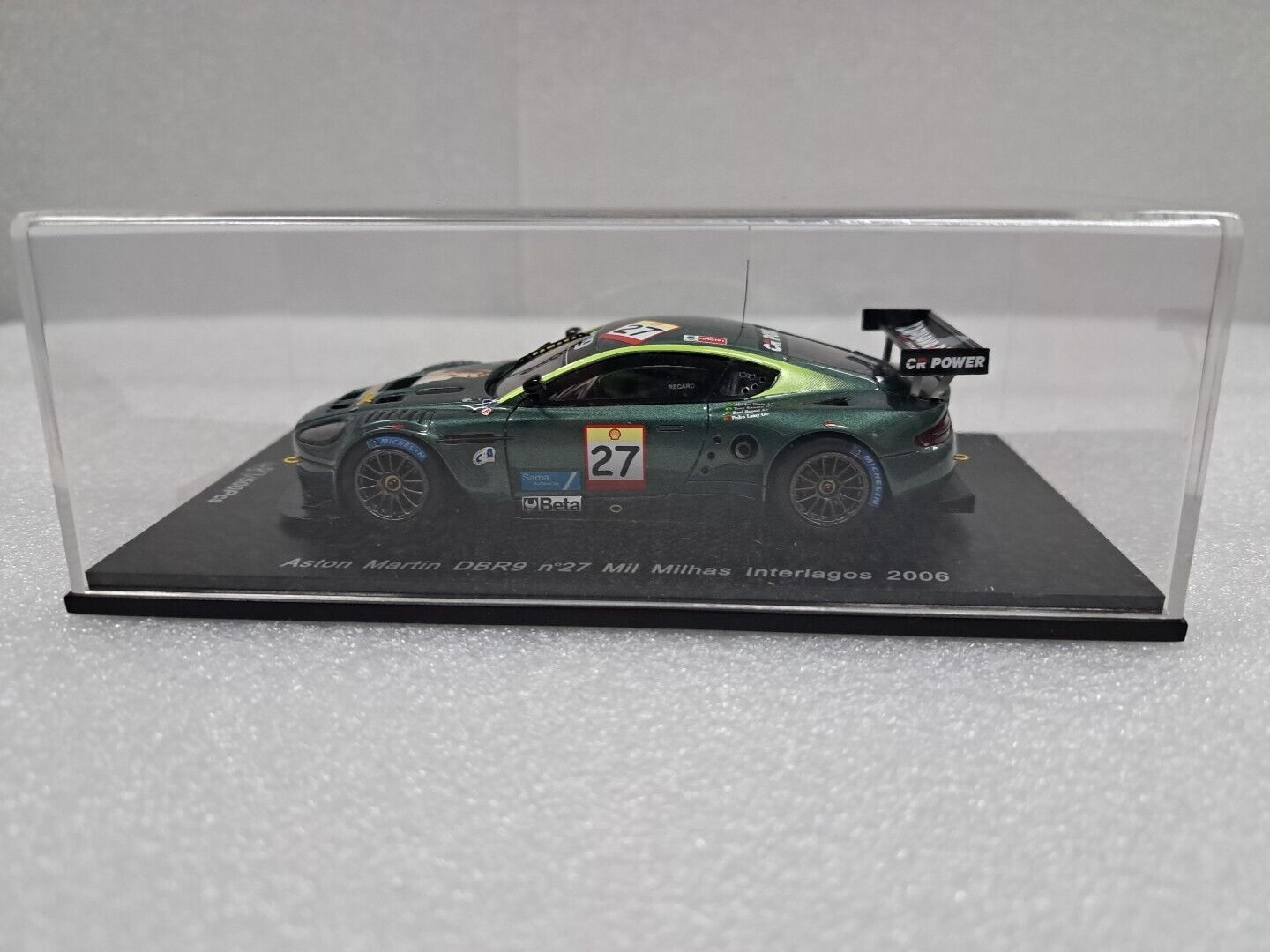 1/43 SPARK S1202 ASTON MARTIN DBR9 N.27 MIL MILHAS INTERLAGOS 2006