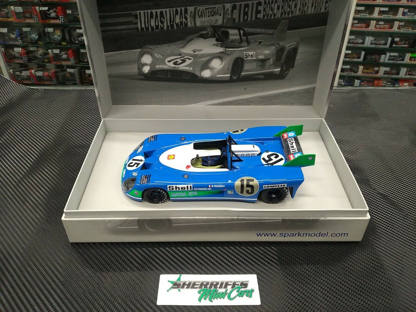 ๐1/18 1972 Matra Simca MS670 Le Mans Winner Spark Flip Box Release