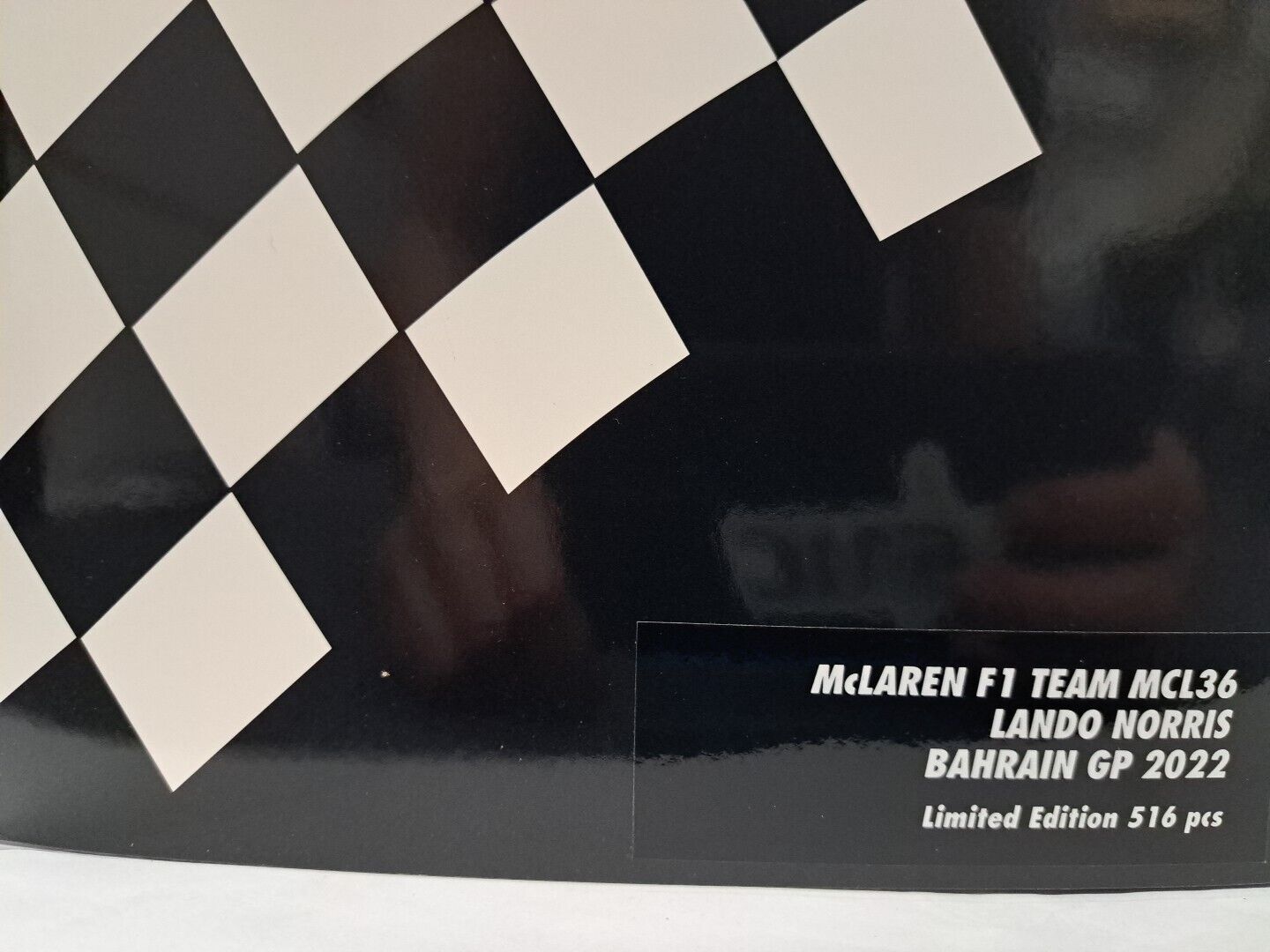 1/18 2022 Lando Norris Bahrain GP McLaren MCL36 Minichamps F1