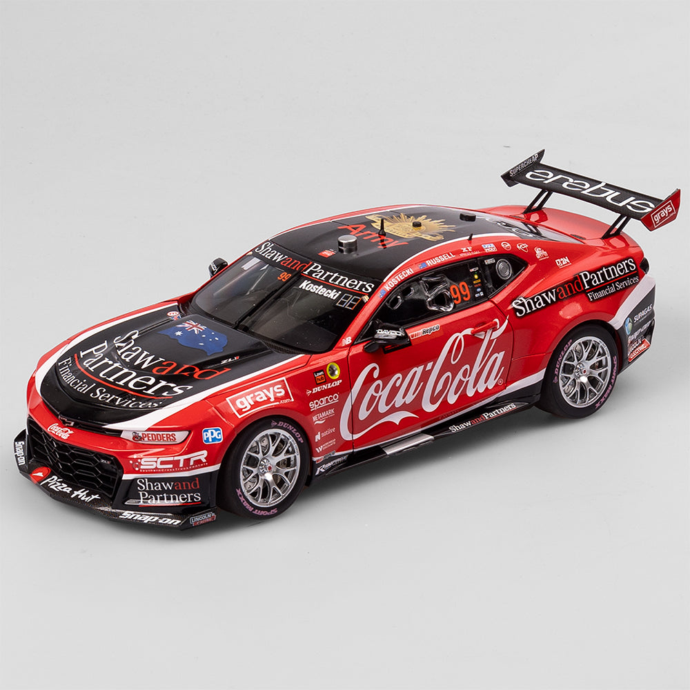1/18 Coca-cola Erebus #99 Camaro 2023 Bathurst Pole Position Kostecki/Russell