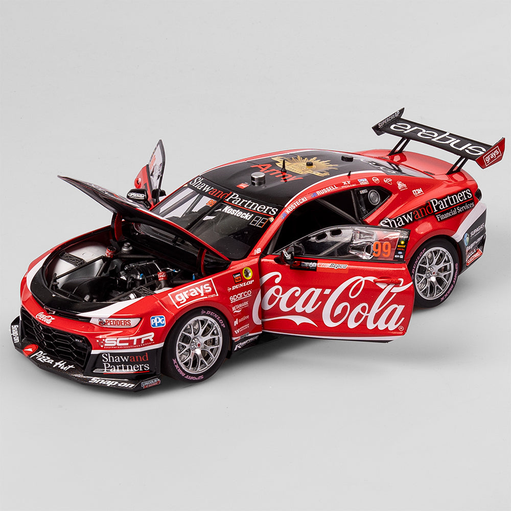 1/18 Coca-cola Erebus #99 Camaro 2023 Bathurst Pole Position Kostecki/Russell