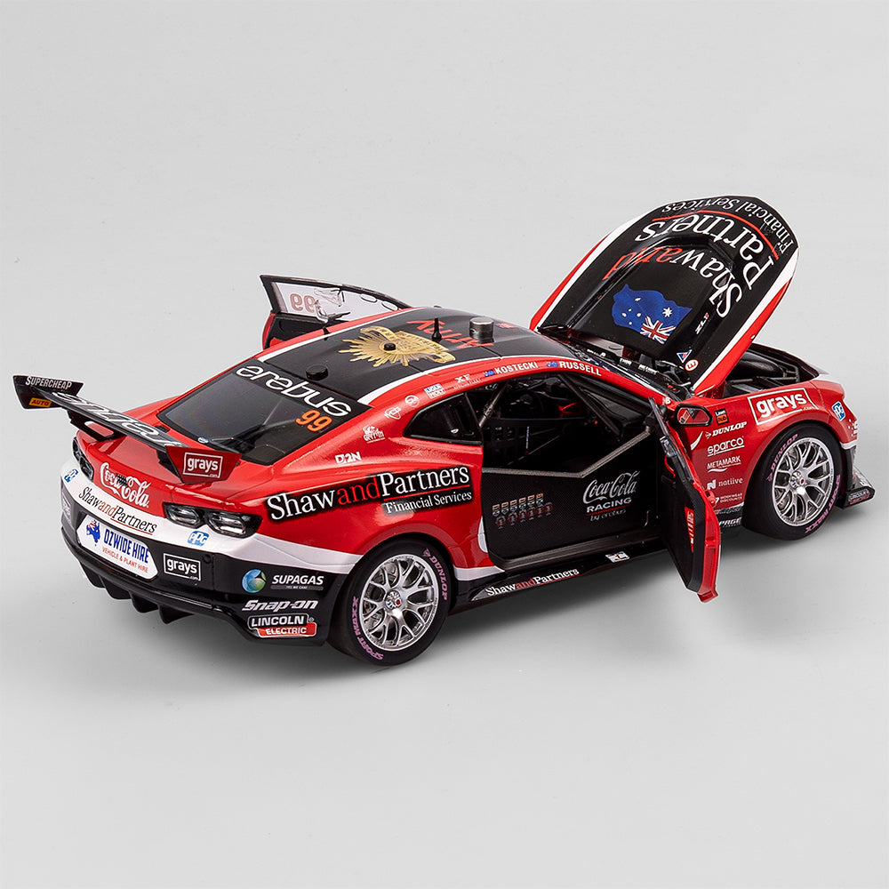 1/18 Coca-cola Erebus #99 Camaro 2023 Bathurst Pole Position Kostecki/Russell