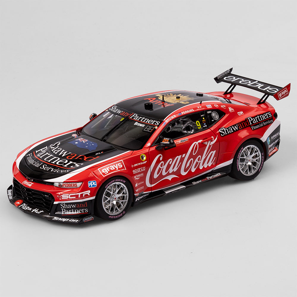 1/18 Coca-Cola Erebus #9 Camaro 2023 Bathurst 1000 Brown/Perkins