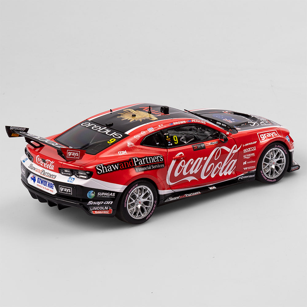 1/18 Coca-Cola Erebus #9 Camaro 2023 Bathurst 1000 Brown/Perkins