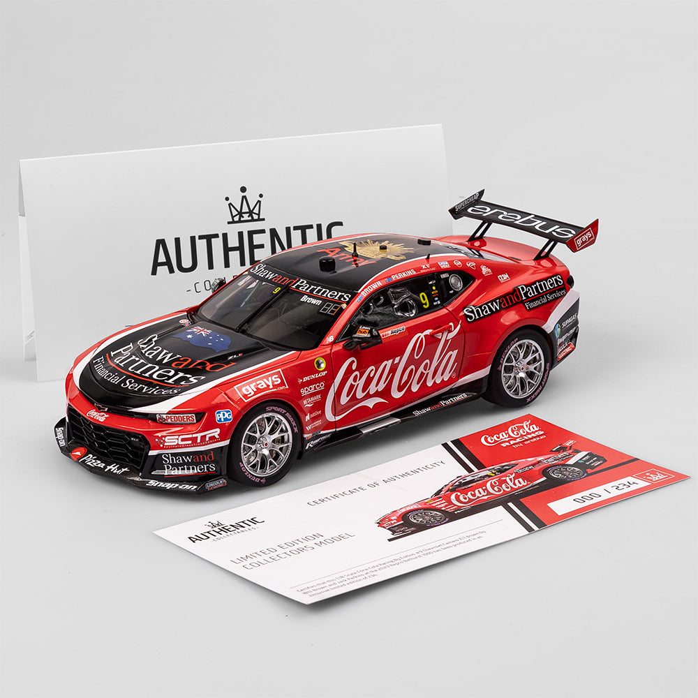 1/18 Coca-Cola Erebus #9 Camaro 2023 Bathurst 1000 Brown/Perkins