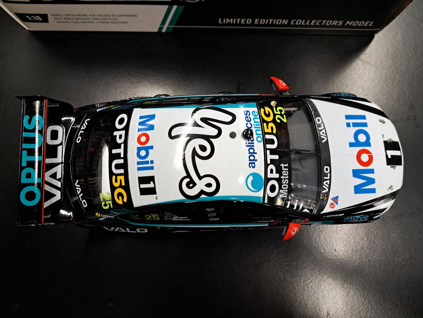 1/18 2022 #25 Mobil 1 Optus Racing ZB Commodore Bathurst 1000 2nd place