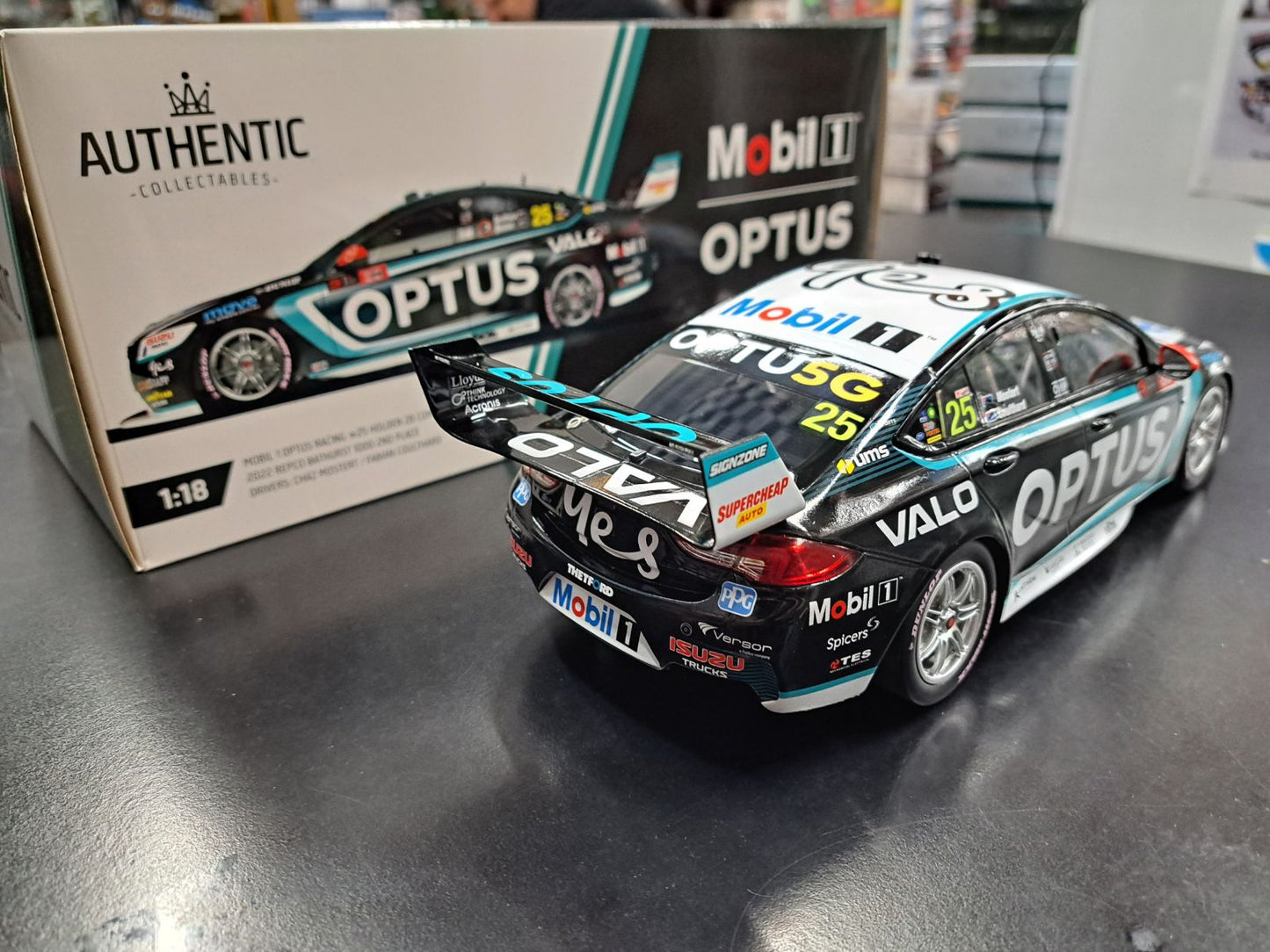 1/18 2022 #25 Mobil 1 Optus Racing ZB Commodore Bathurst 1000 2nd place