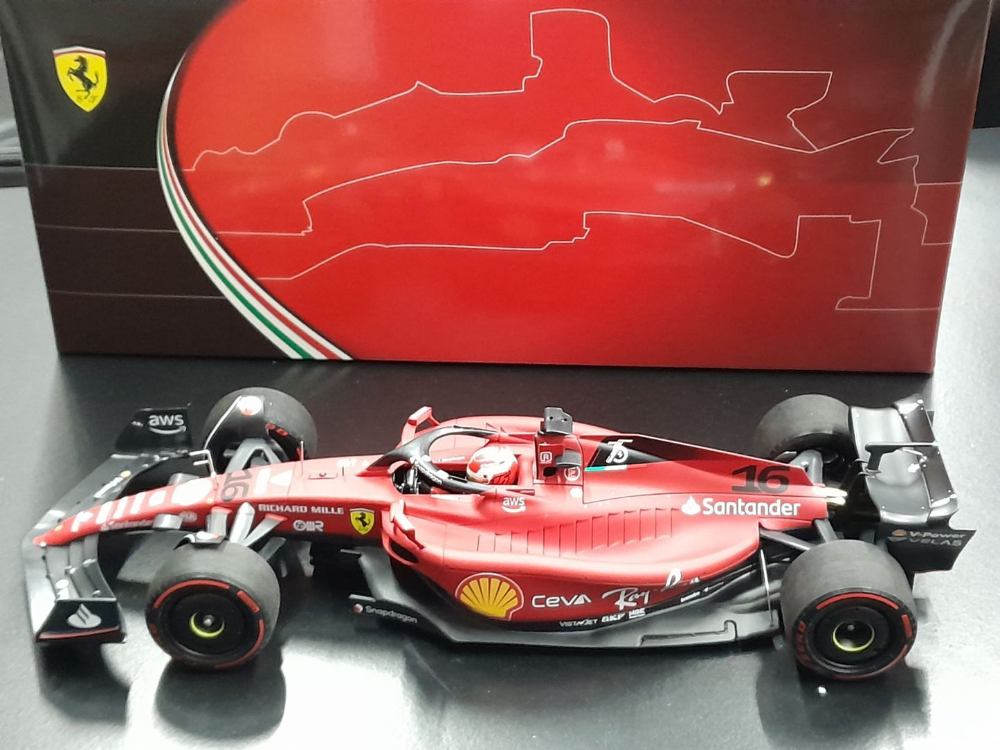 1/18 2022 FERRARI F-75-LECLERC