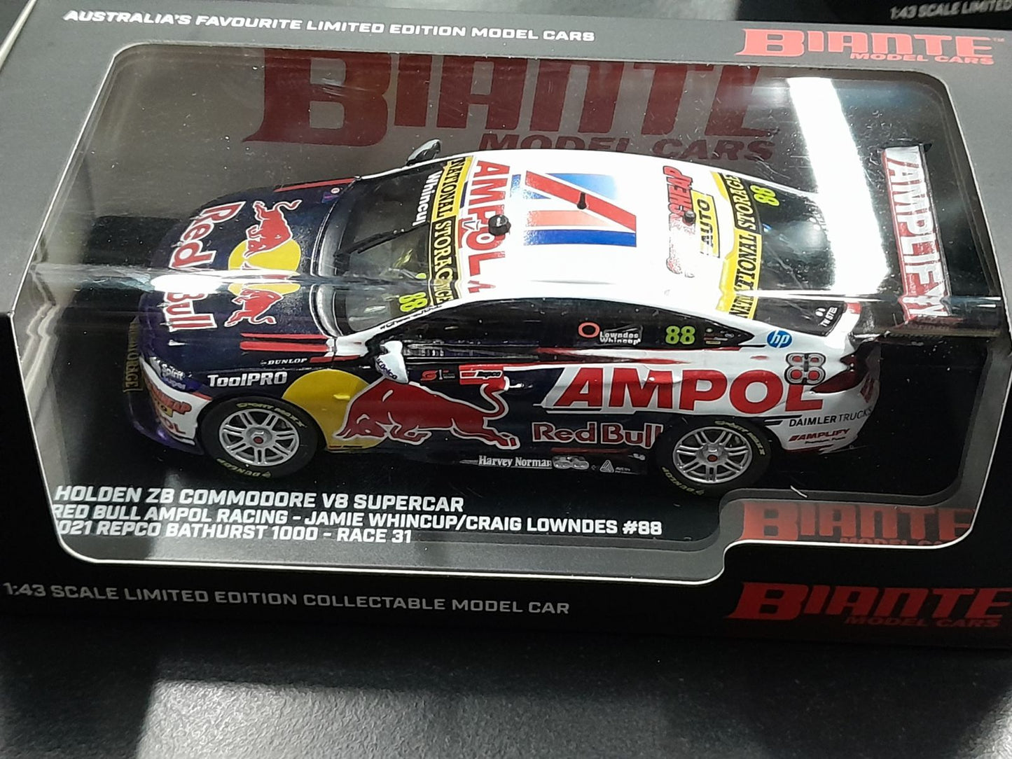 1/43 2021 #88 Redbull Ampol Racing Whincup/Lowndes Commodore