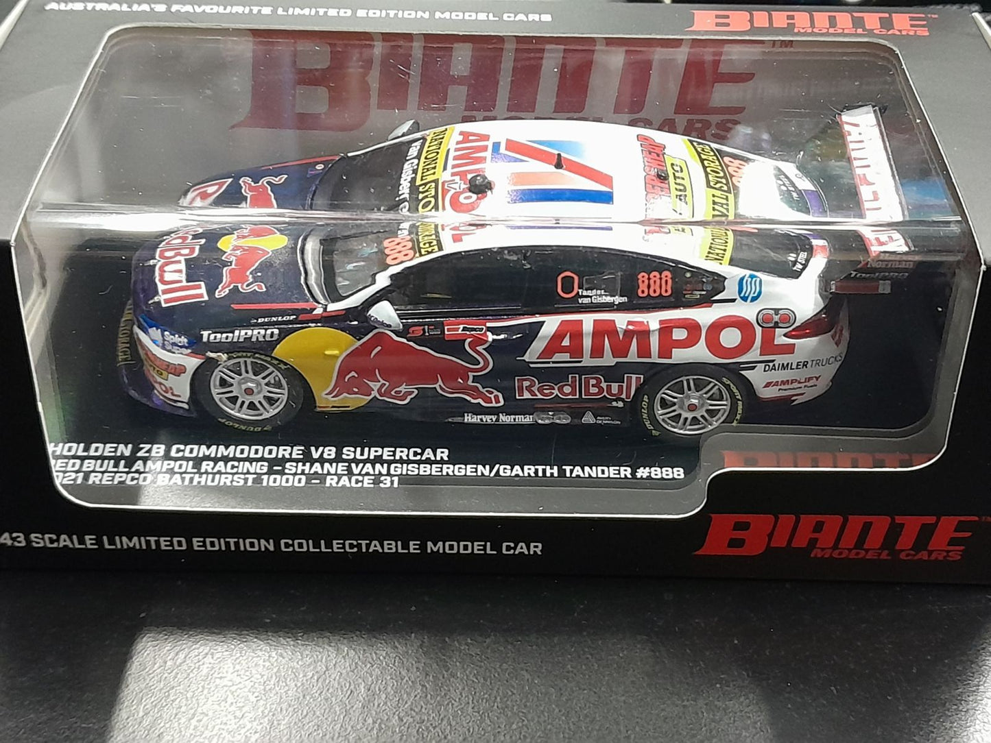 1/43 2021 #888 Van Gisbergen Redbull Ampol Racing Commodore