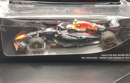 1/18 2022 F1 Max Verstappen Oracle Redbull Racing RB18 SAUDI ARABIAN GP