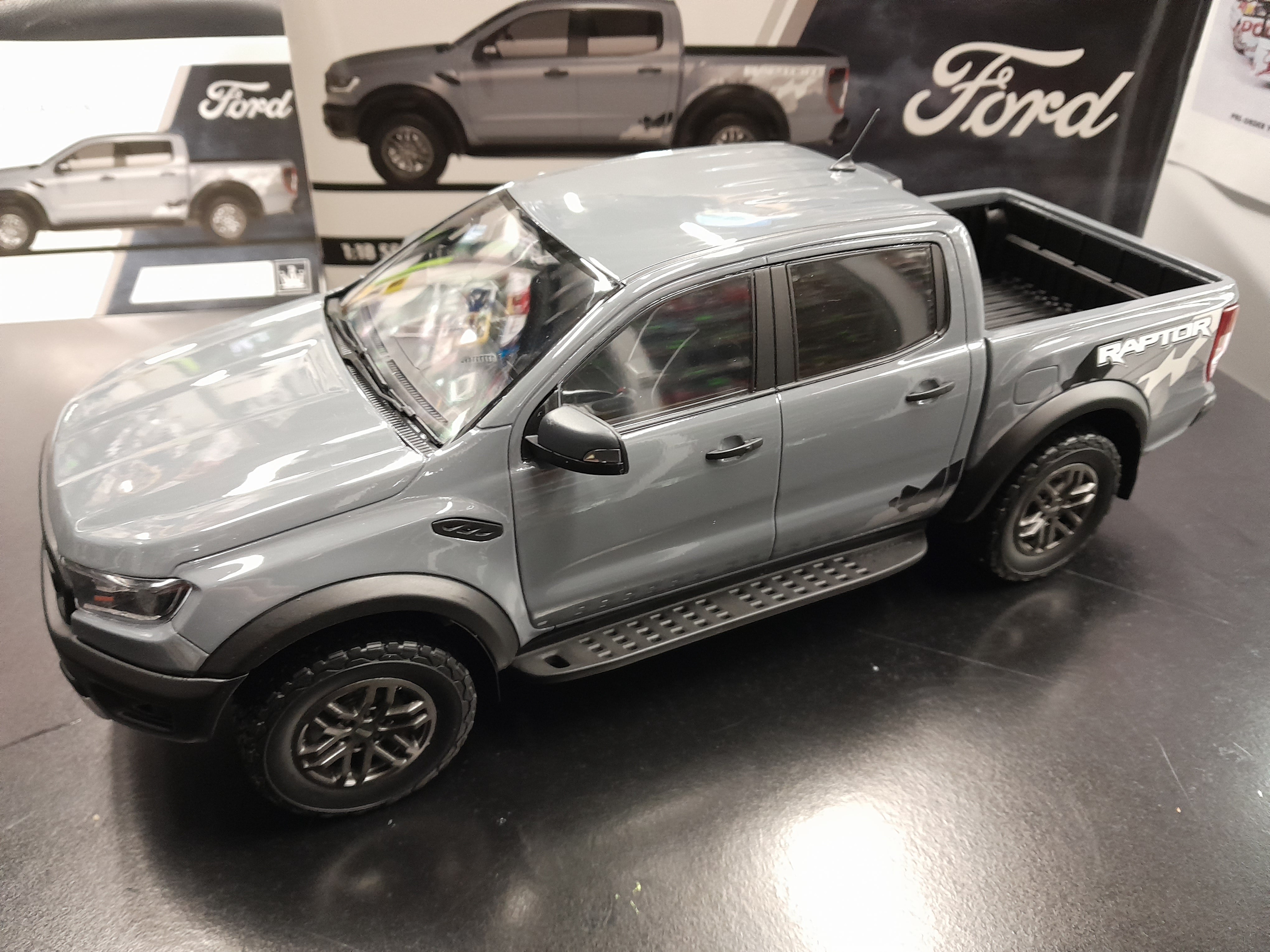 1/18 FORD RANGER RAPTOR CONQUER GREY – Sherriffs Mini Cars