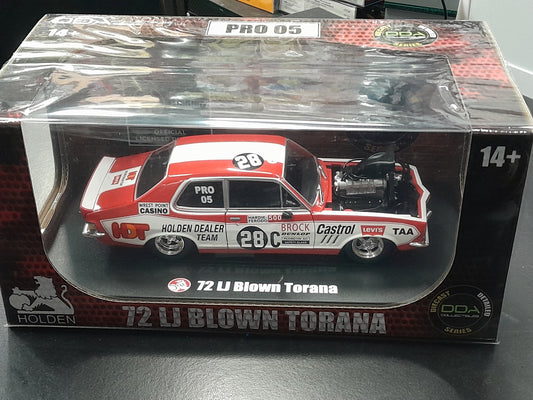 1/24 #28C LJ TORANA BROCK DRAG CAR FULLY DETAILED OPENING PARTS