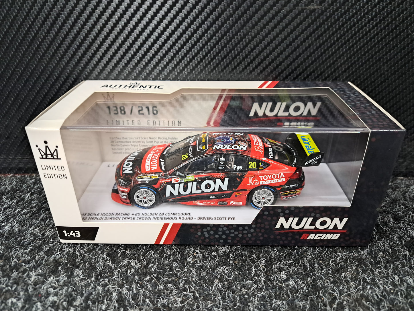 1/43 2022 #20 Nulon Racing Supercars Championship Season