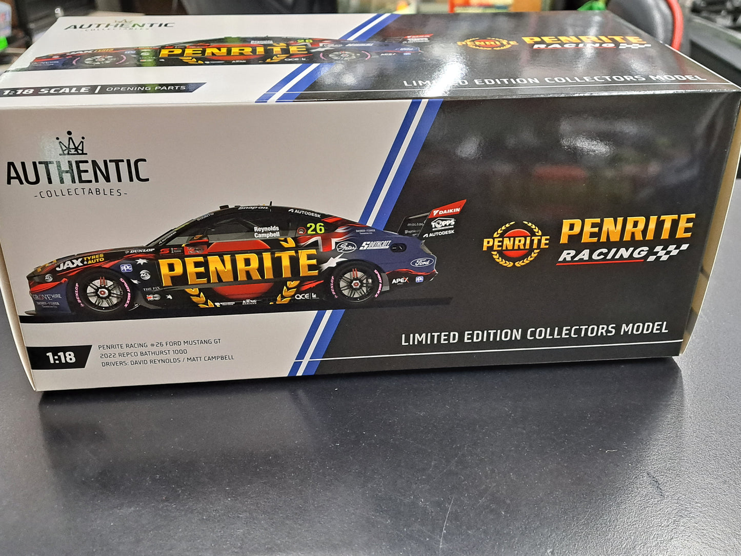 1/18 2022 #26 Penrite Racing Mustang GT REPCO BATHURST 1000