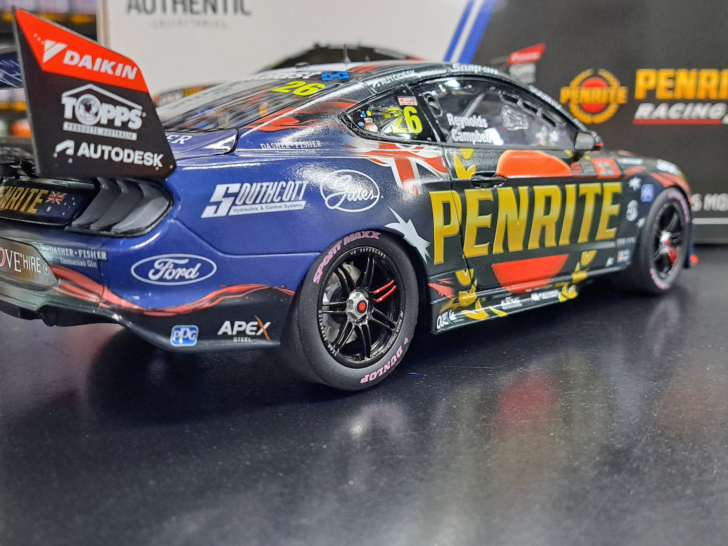 1/18 2022 #26 Penrite Racing Mustang GT REPCO BATHURST 1000