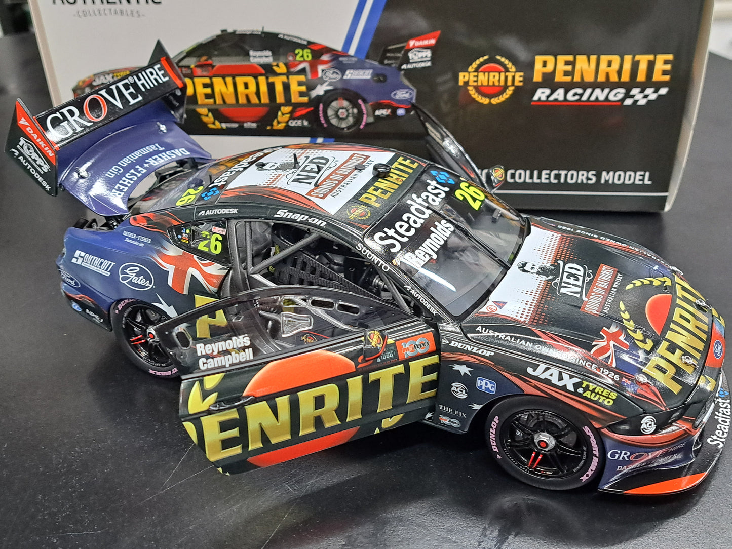 1/18 2022 #26 Penrite Racing Mustang GT REPCO BATHURST 1000