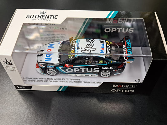 1/43 2022 #25 Mobil 1 Optus Racing Commodore REPCO BATHURST 1000 Mostert/Coulthard