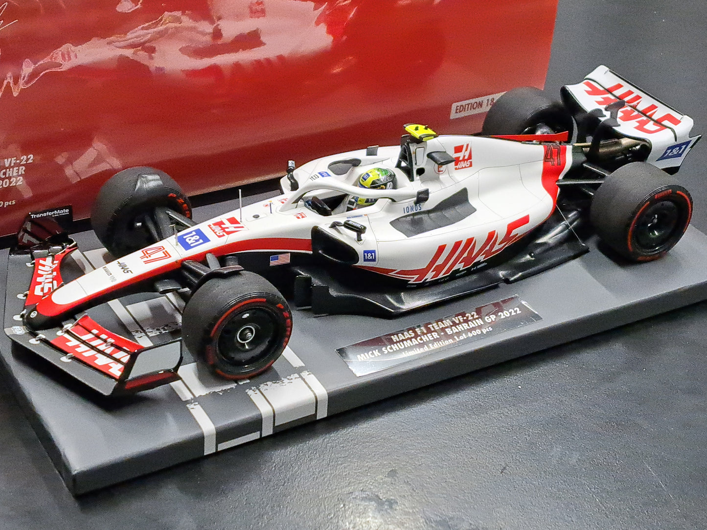 1/18 2022 HAAS F1 SCHUMACHER BAHRAIN