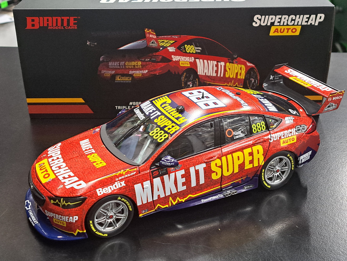 1/18 2022 #888 Lowndes/Fraser Supercheap Auto Bathurst 1000 Wildcard