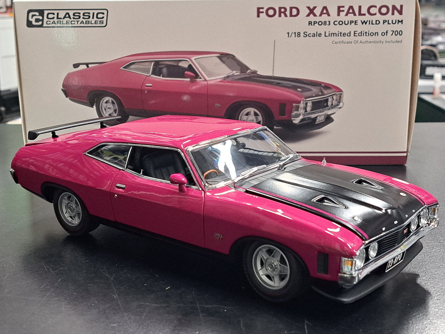 1/18 Ford XA Falcon Coupe Wild Plum