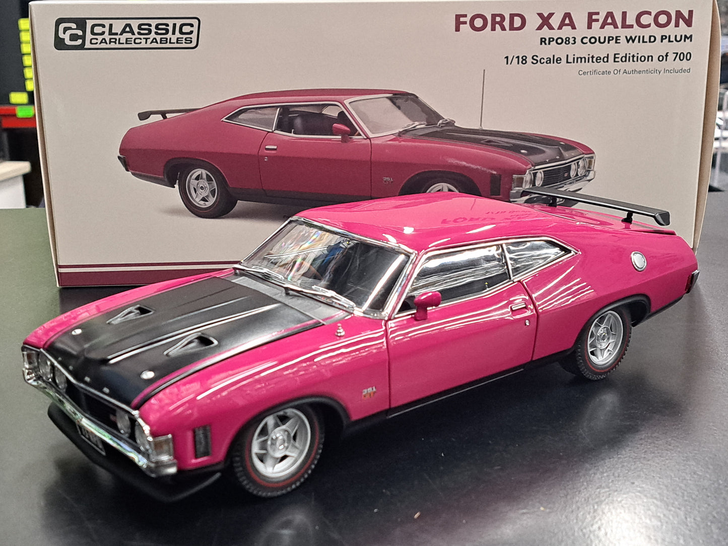 1/18 Ford XA Falcon Coupe Wild Plum