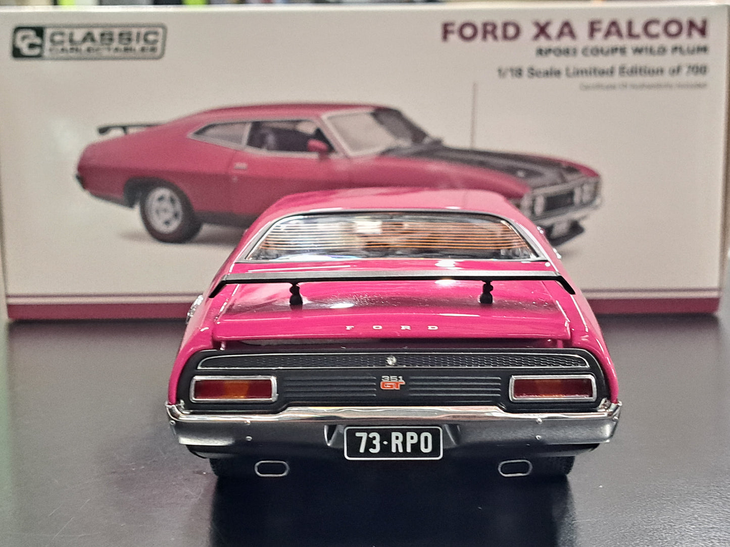 1/18 Ford XA Falcon Coupe Wild Plum