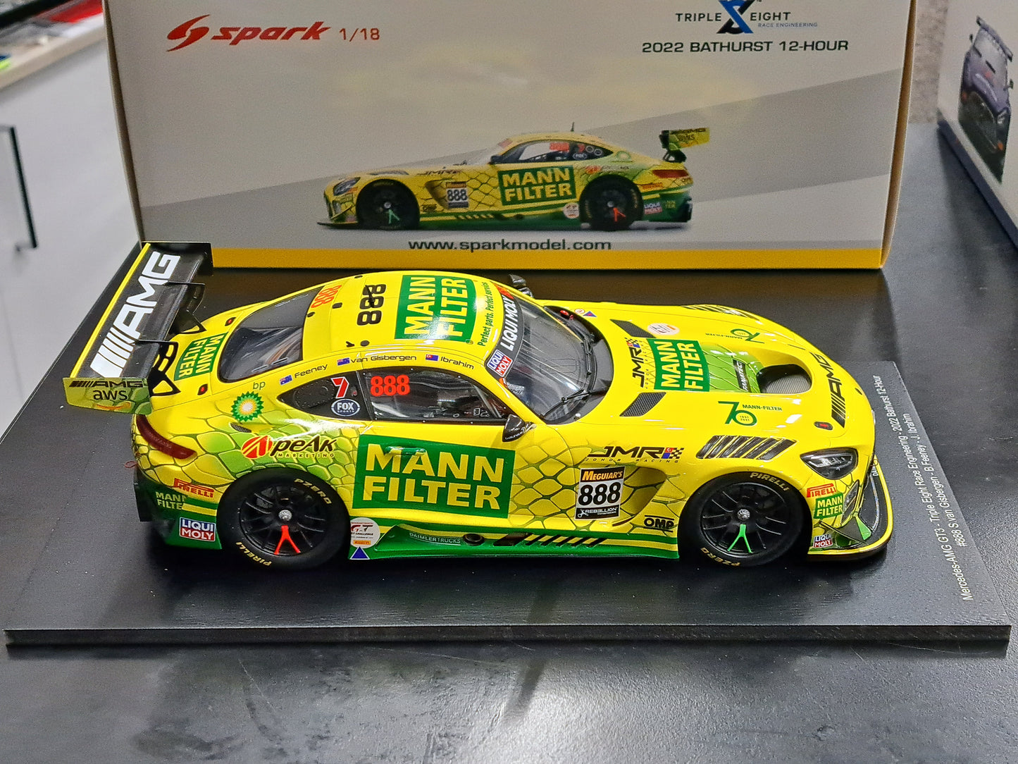 1/18 2022 #888 Mercedes-AMG GT3 Bathurst 12-Hour VAN GISBERGEN/FEENEY/IBRAHIM