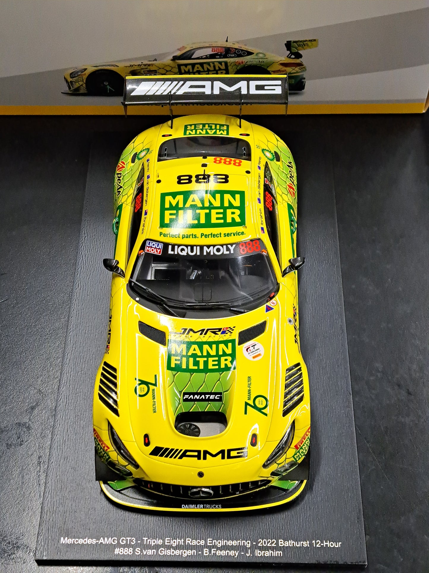 1/18 2022 #888 Mercedes-AMG GT3 Bathurst 12-Hour VAN GISBERGEN/FEENEY/IBRAHIM