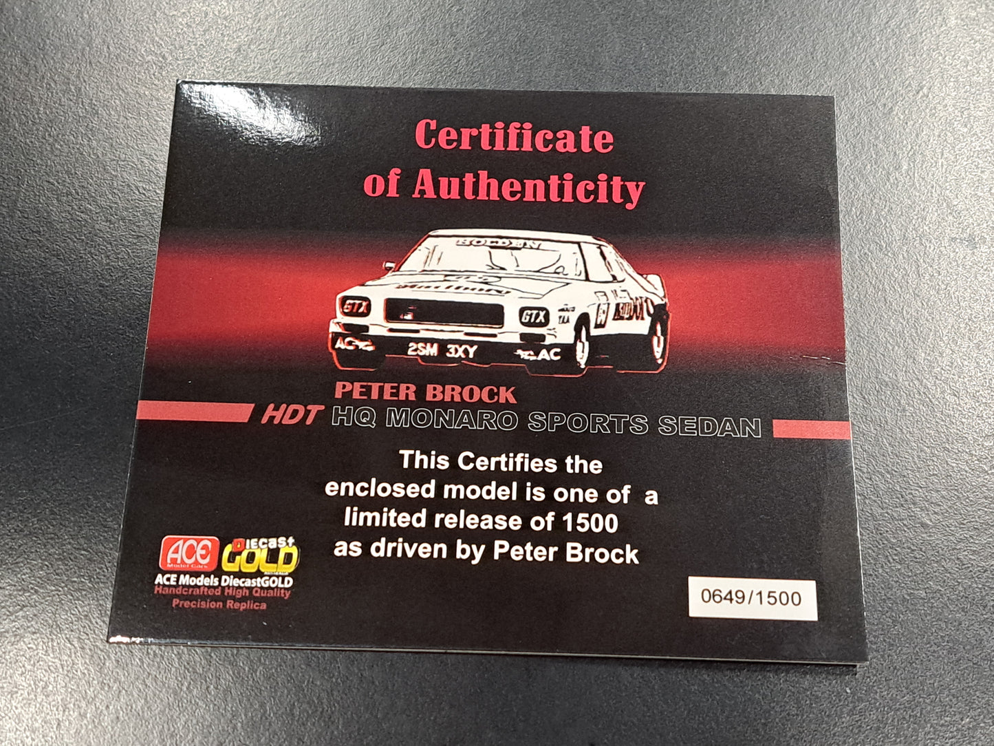 1/18 Peter Brock Holden HQ Monaro HDT MARLBORO