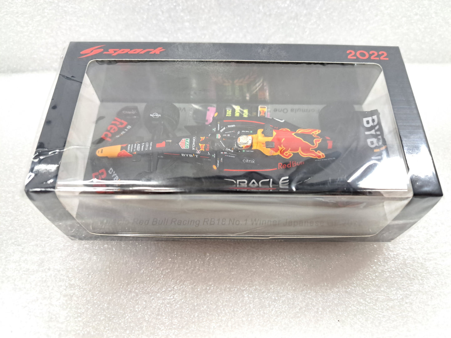 1/43 Redbull Racing RB18 F1 VERSTAPPEN WINNER JAPANESE GP 2022 - WORLD CHAMPION