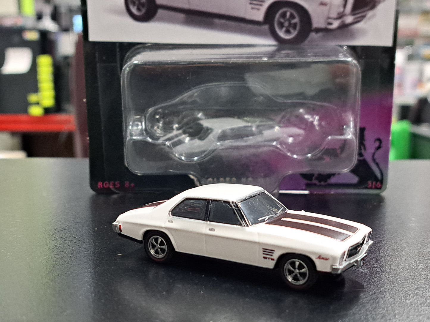 1/64 Oz Wheels HQ GTS Monaro Code3 CUSTOM Sedan - GLACIER WHITE