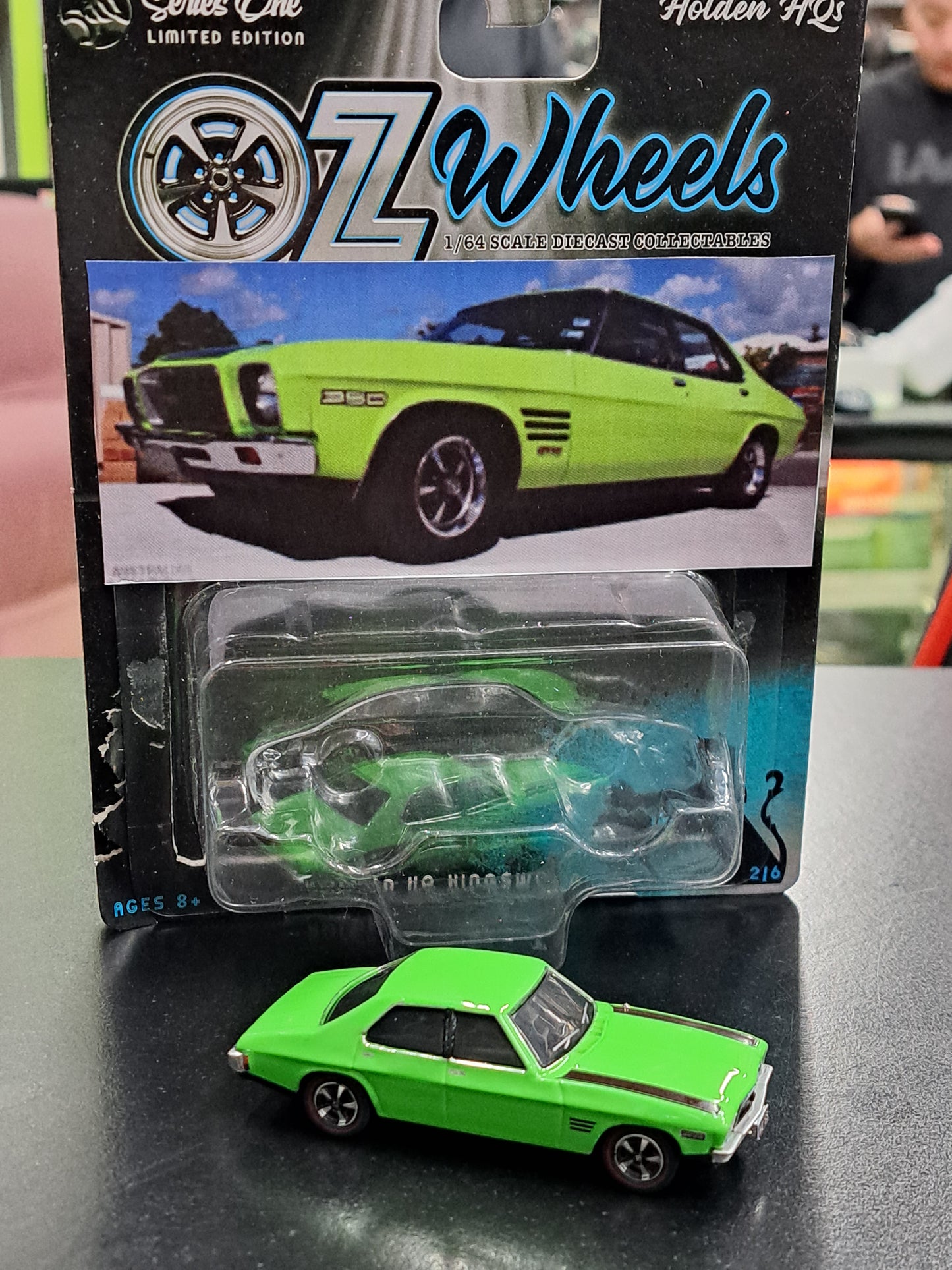 1/64 Oz Wheels Green Holden HQ SS Sedan Code 3 Custom