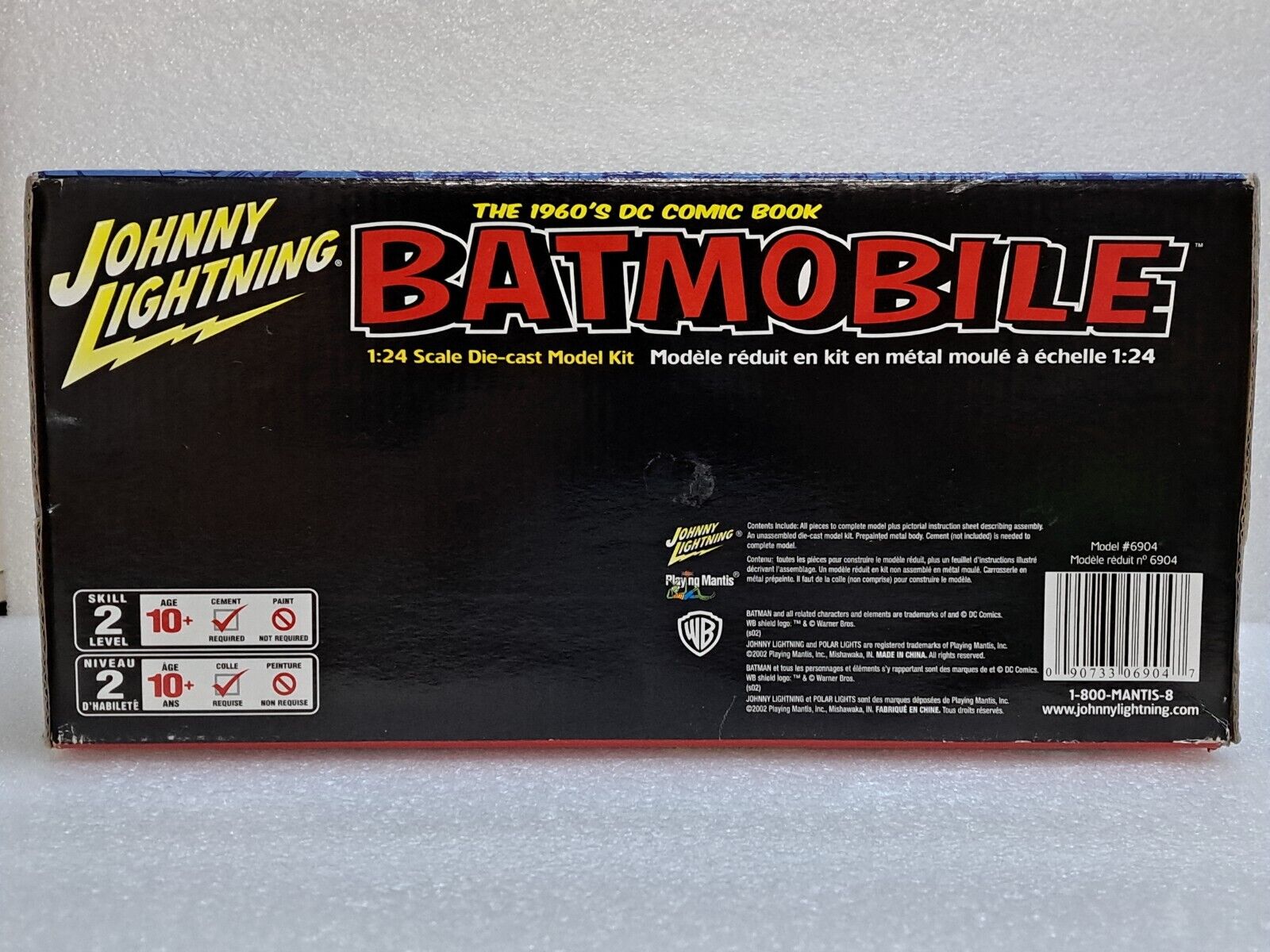 1/24 Johnny Lightning Batman Batmobile 1960s DC Comics Book Car