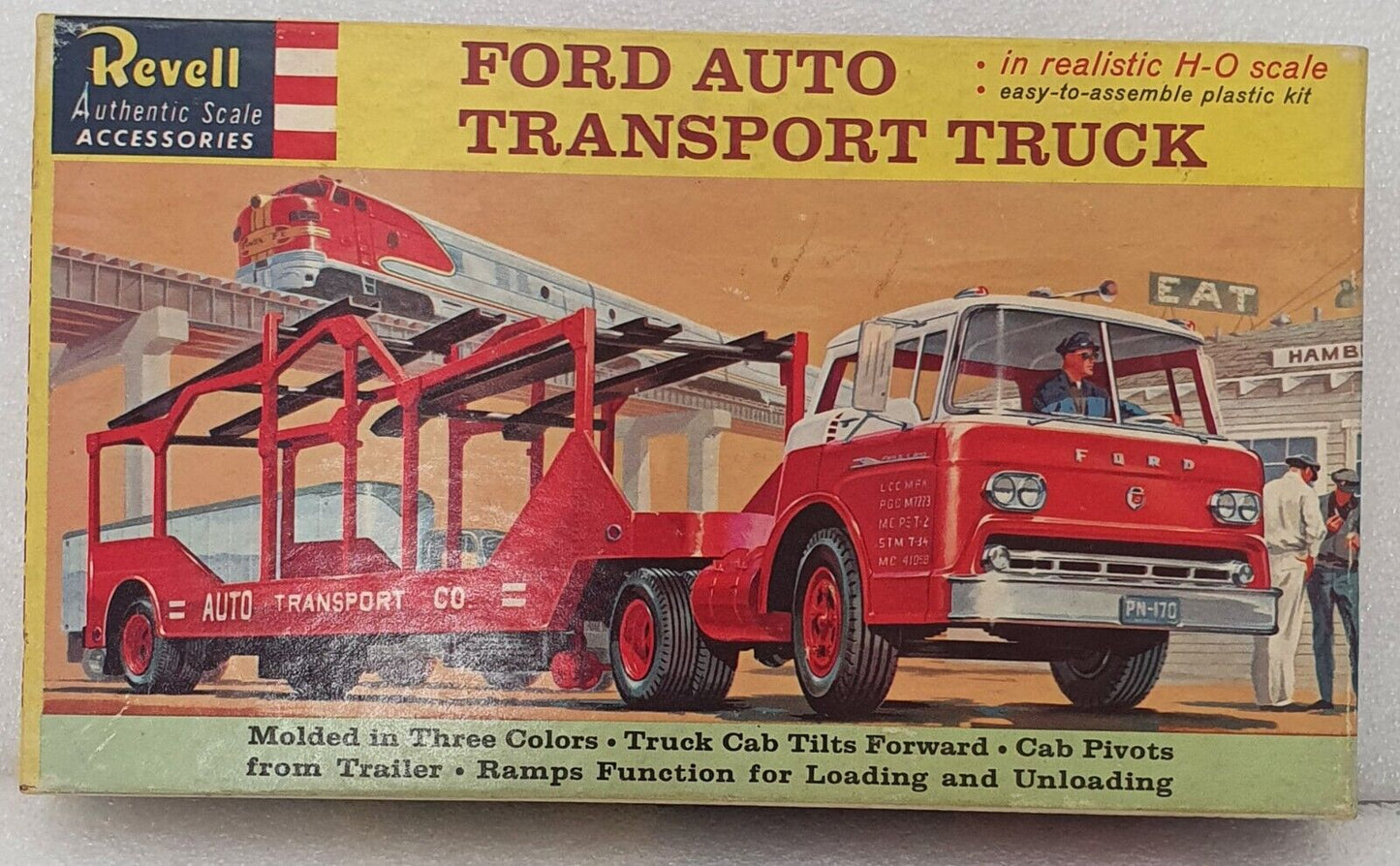 HO scale Revell Ford auto transport truck model kit