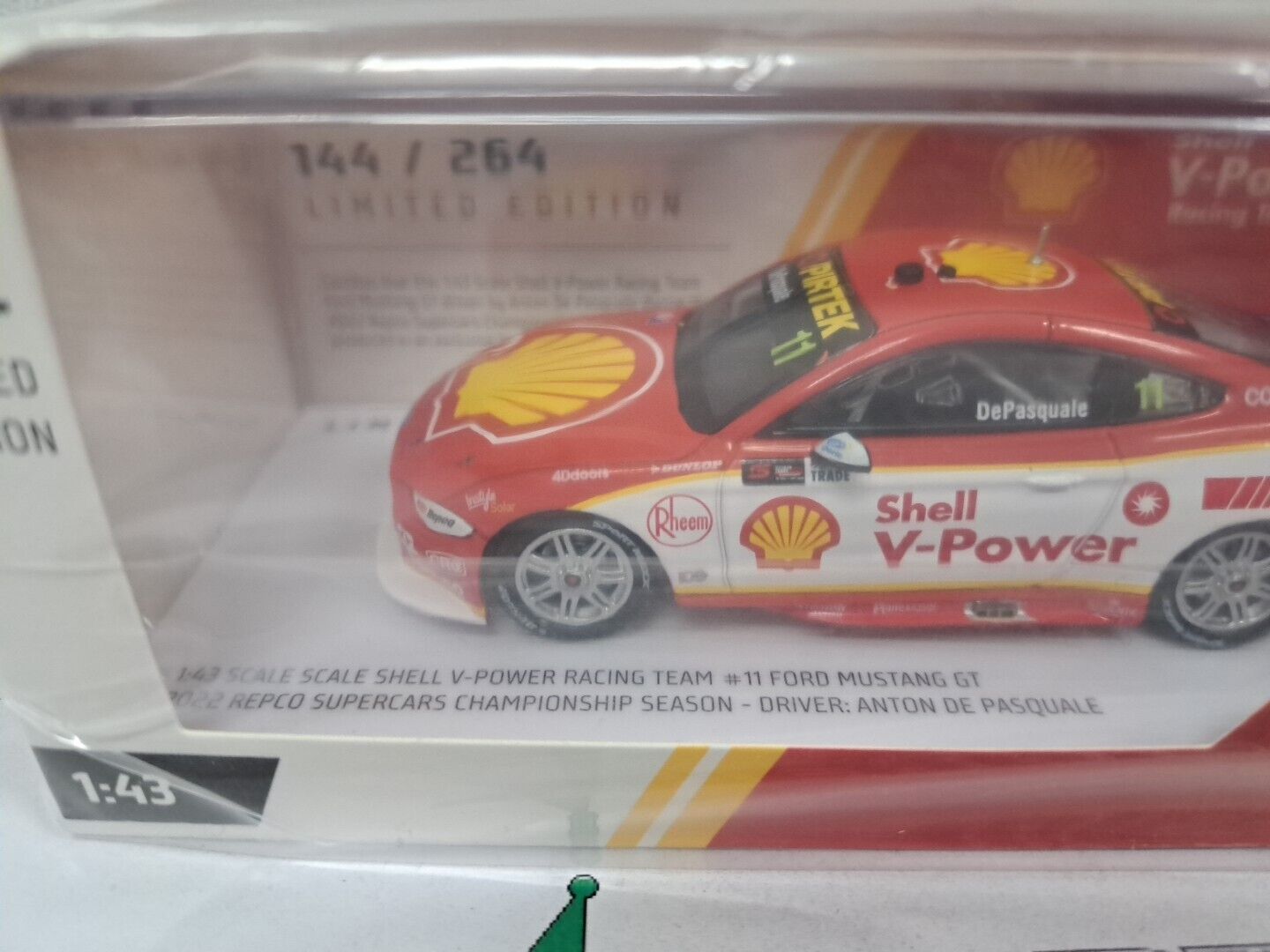 1/43 SHELL MUSTANG GT #11 2022 CHAMPIONSHIP SEASON De Pasquale