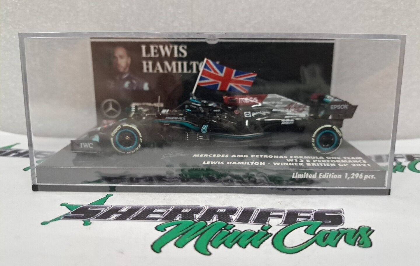 1/43 M/C Mercedes W12 Hamilton Win British F1 2021 Factory Defect Decal Missing