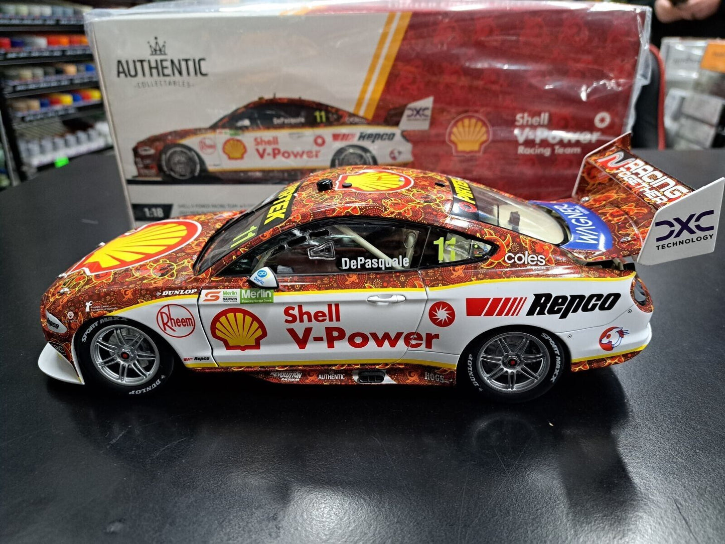 1:18 2021 DJR Indigenous Shell V-Power Racing De Pasquale #11 DARWIN DePasquale