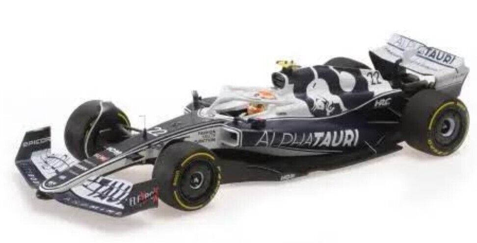 1:18 MINICHAMPS Alpha Tauri F1 At03 #22 Bahrain Gp 2022 Yuki Tsunoda 117220122 M