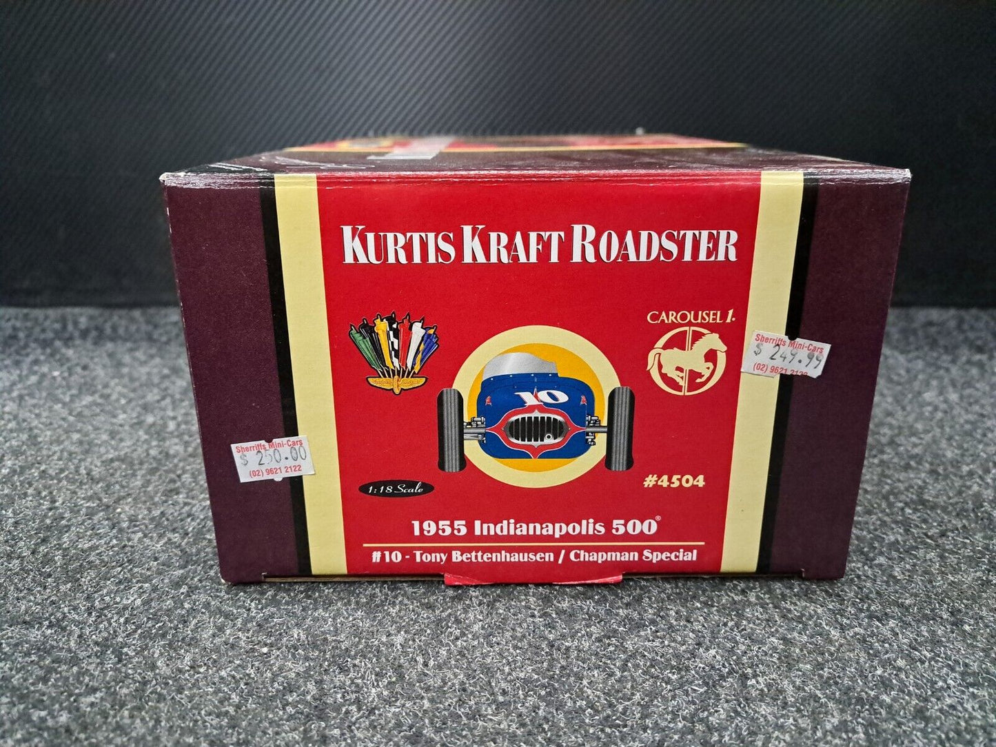 1/18 Kurtis Kraft Roadster 1955 Indianapolis 500 #10 Bettenhausen 4504